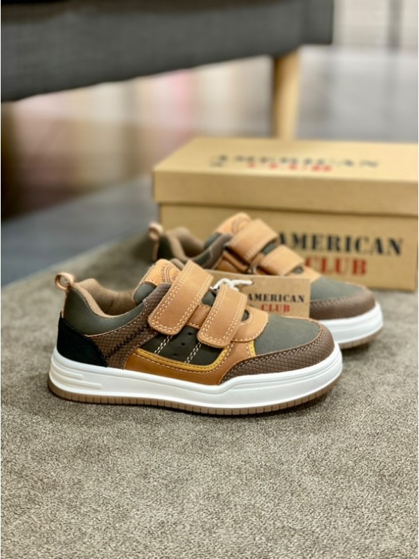 ДИТЯЧІ КРОСІВКИ AMERICAN CLUB BROWN VOLT